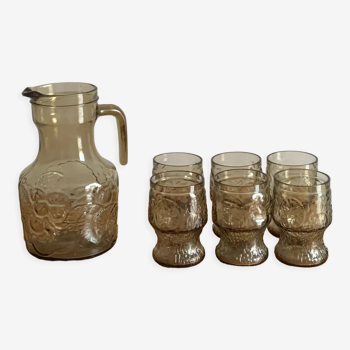 Verres et pichet vintage Italie