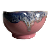 Arts cerams Grand feu enameled ceramic bowl, Saint Armand 1960
