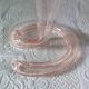 Pretty trumpet vase, in blown pink glass