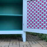 Vintage 1960s Parisian glass cabinet