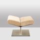 Paul Geoffroy for Uginox. Pair of brushed steel stools. Circa 1970.