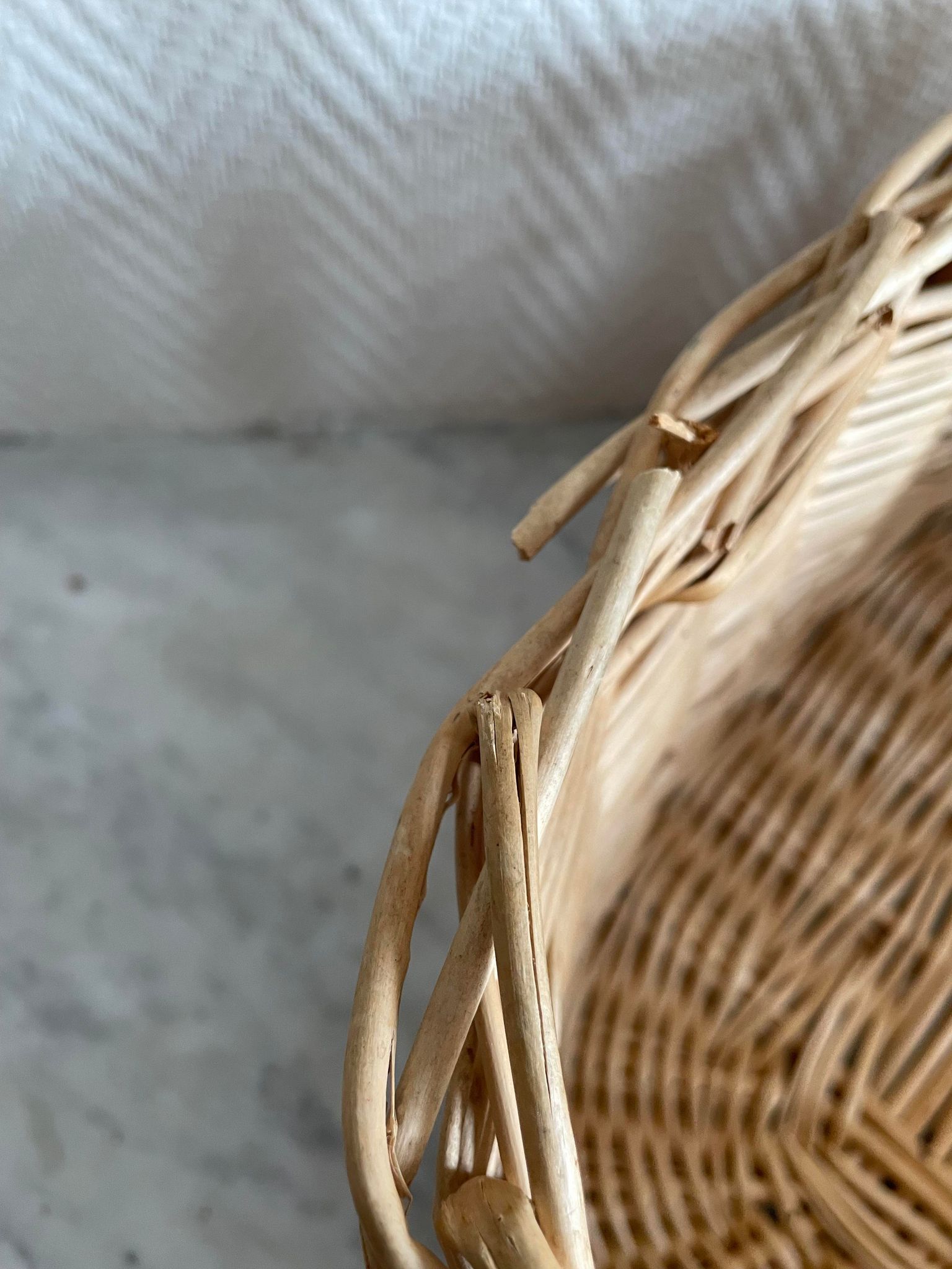 Panier beige osier
