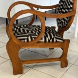Pair of Art Deco Armchairs by Hungarian Designer Lajos Kosma 1930