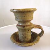 Ceramic candle holder signed Tiffoche design 60s