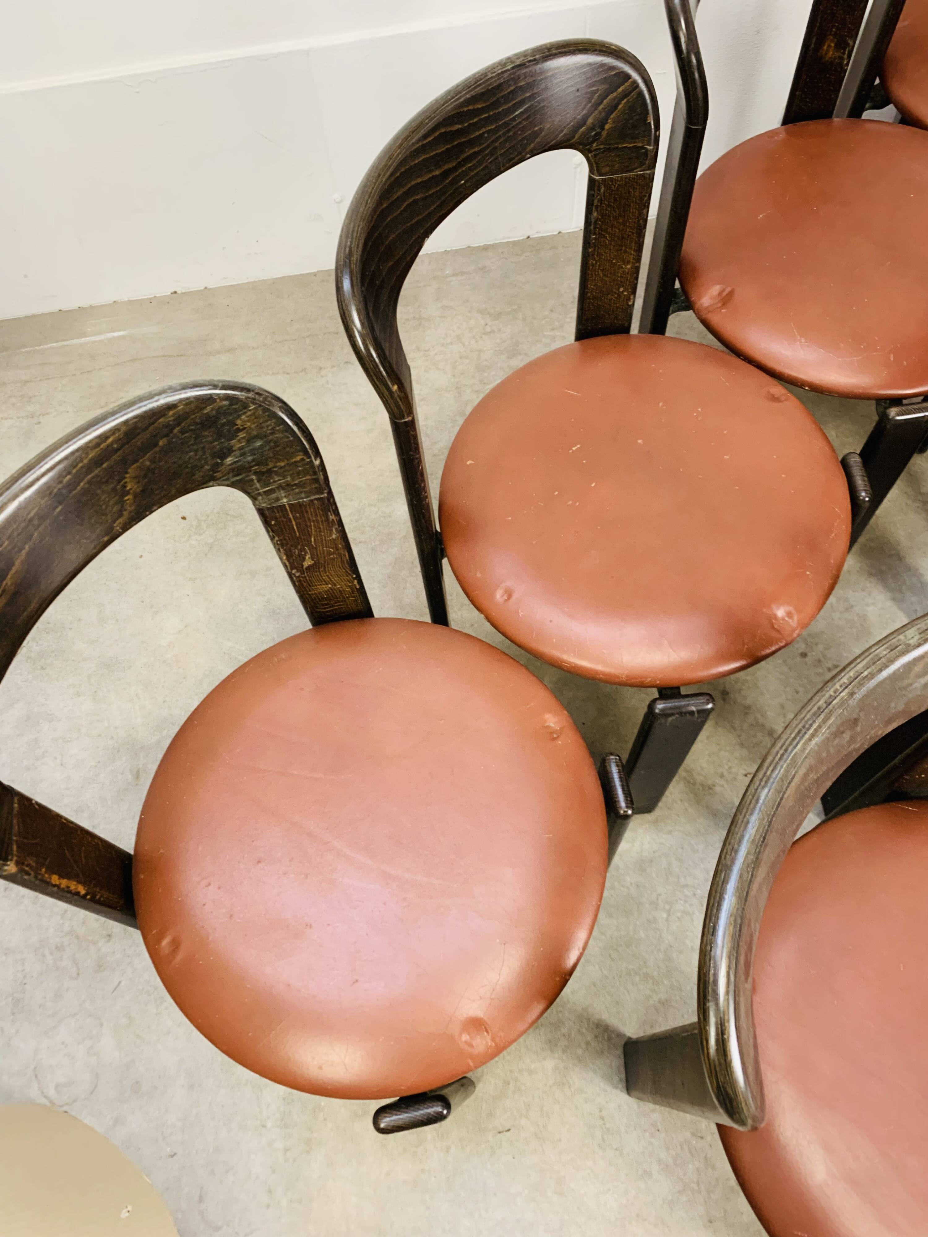 8 Bruno Rey chairs for Dietiker, workshop "Chair from Stein am Rhein"