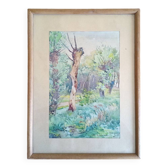Roméo Dumoulin (1883-1944) - watercolor - 31 x 21 cm - signed - Belgian school