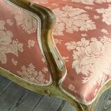 Louis XV bench in carved natural wood, 18th century