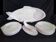Antique Longwy ceramic fish service for 12 people, Copenhagen pattern, 1890-1939