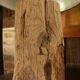 Lamp on an old oak beam