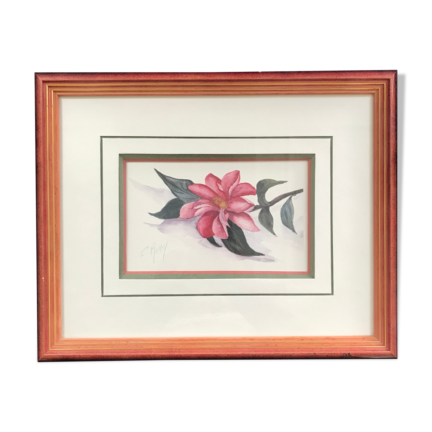 Original and signed botanical watercolour