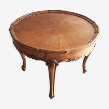 Round coffee table Louis XV style - Rim top - 1950