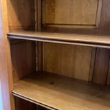 5-shelf solid wood bookcase