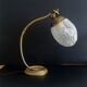 Vintage Art Nouveau French 1930s brass table lamp
