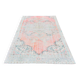 5x8 Turkish Vintage Oushak Rug, Coral Pink Area Rug For Bedroom, 147x241 Cm