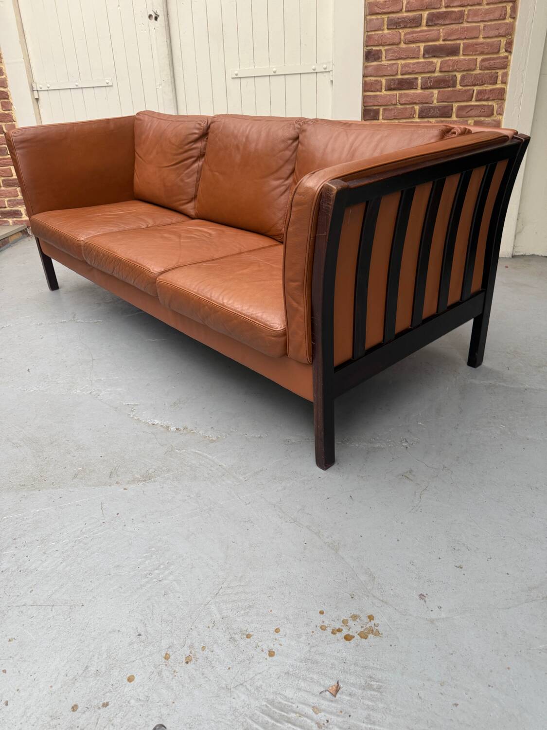 Scandinavian leather sofa