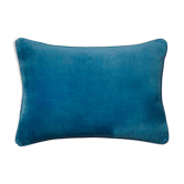 Coussin en velours 50x33cm couleur bleu profond