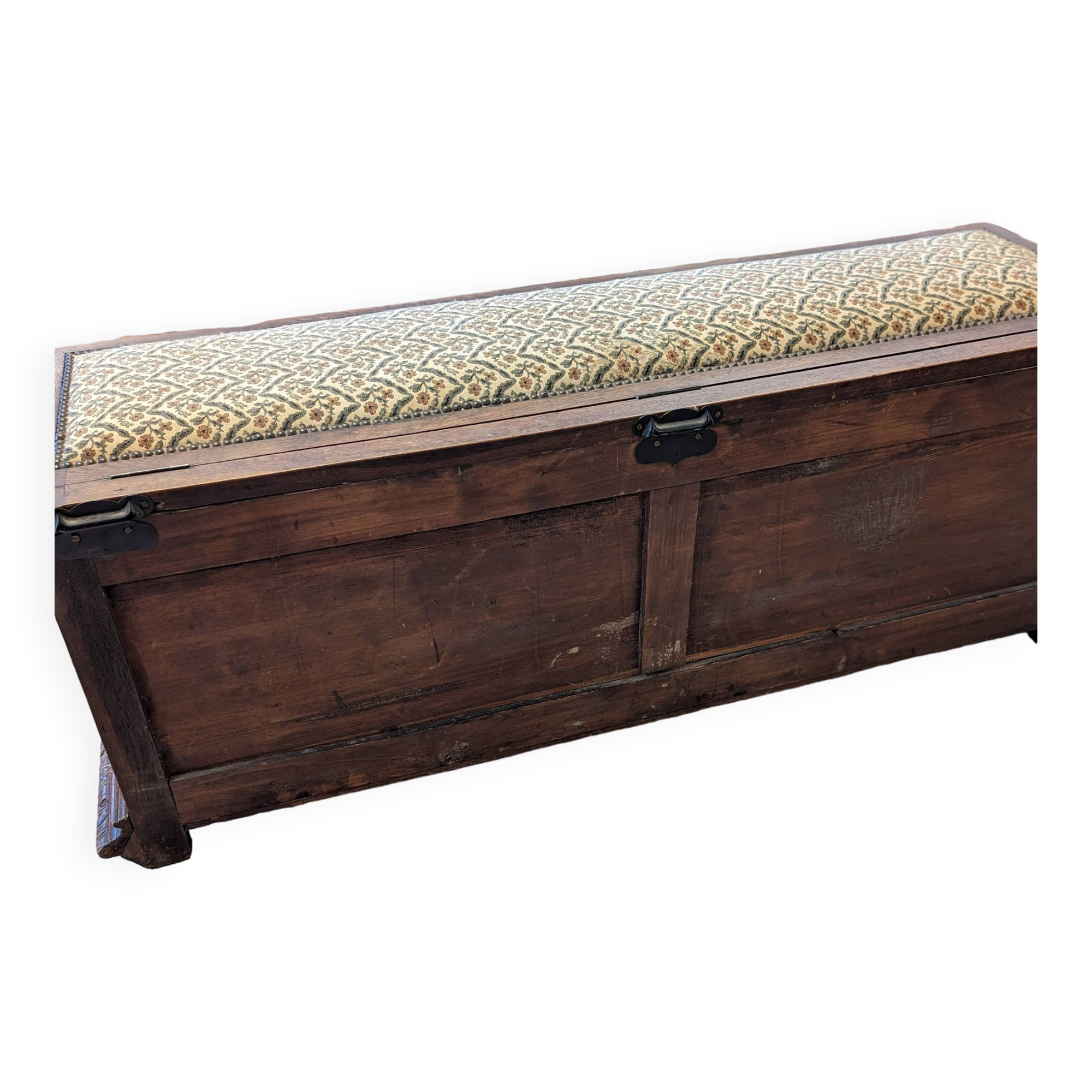 Banc coffre en chêne