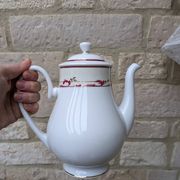 Guy Degrenne Limoges porcelain coffee pot sample with gilding