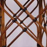 Vintage rattan table bamboo Bohemian style