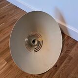 Beige metal pendant light, 1980s