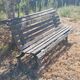 Banc fonte et bois, ancien banc public