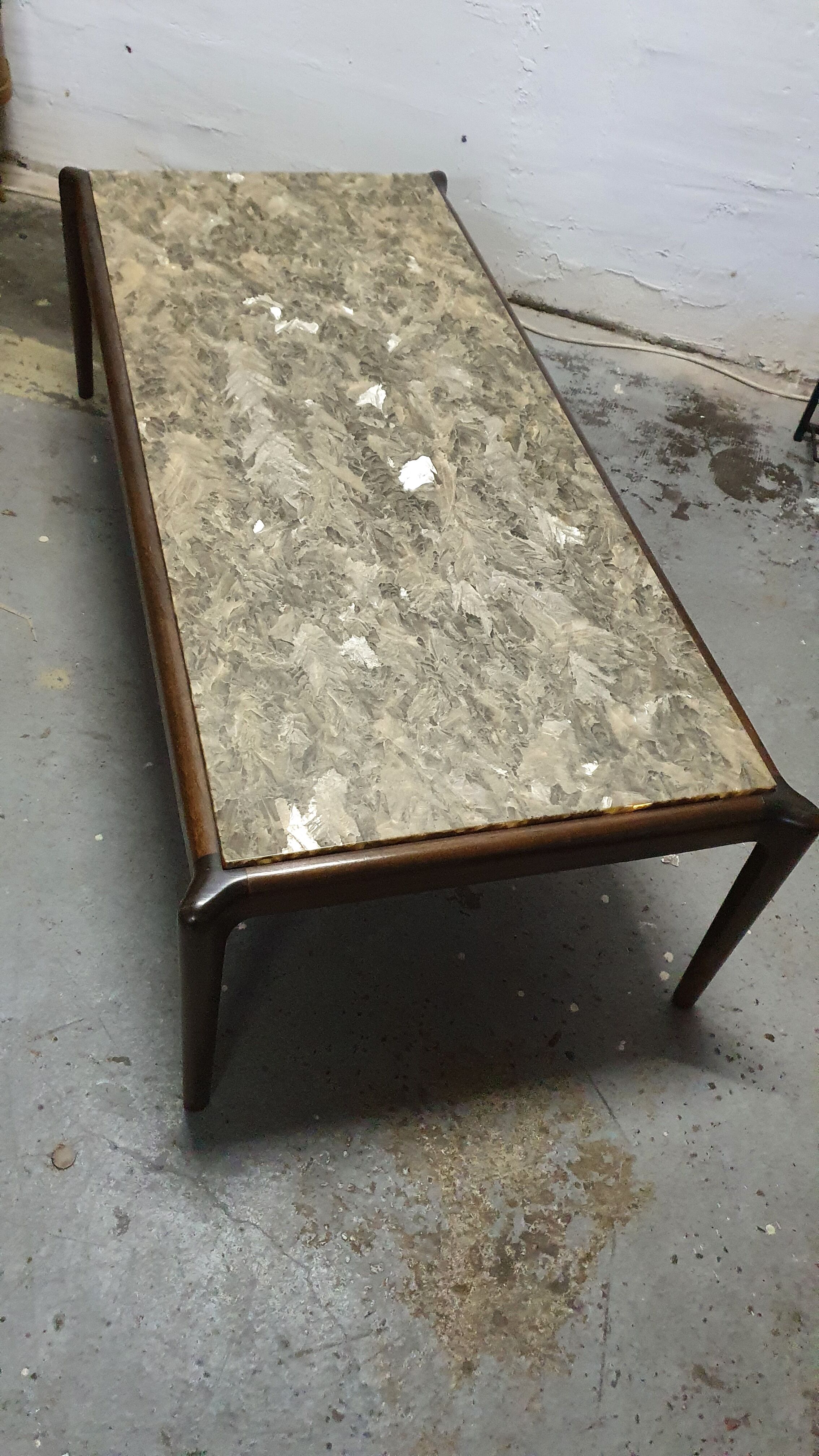 Coffee table top resin onyx 60s