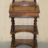 Pair of fully restored antique Davenport desks.