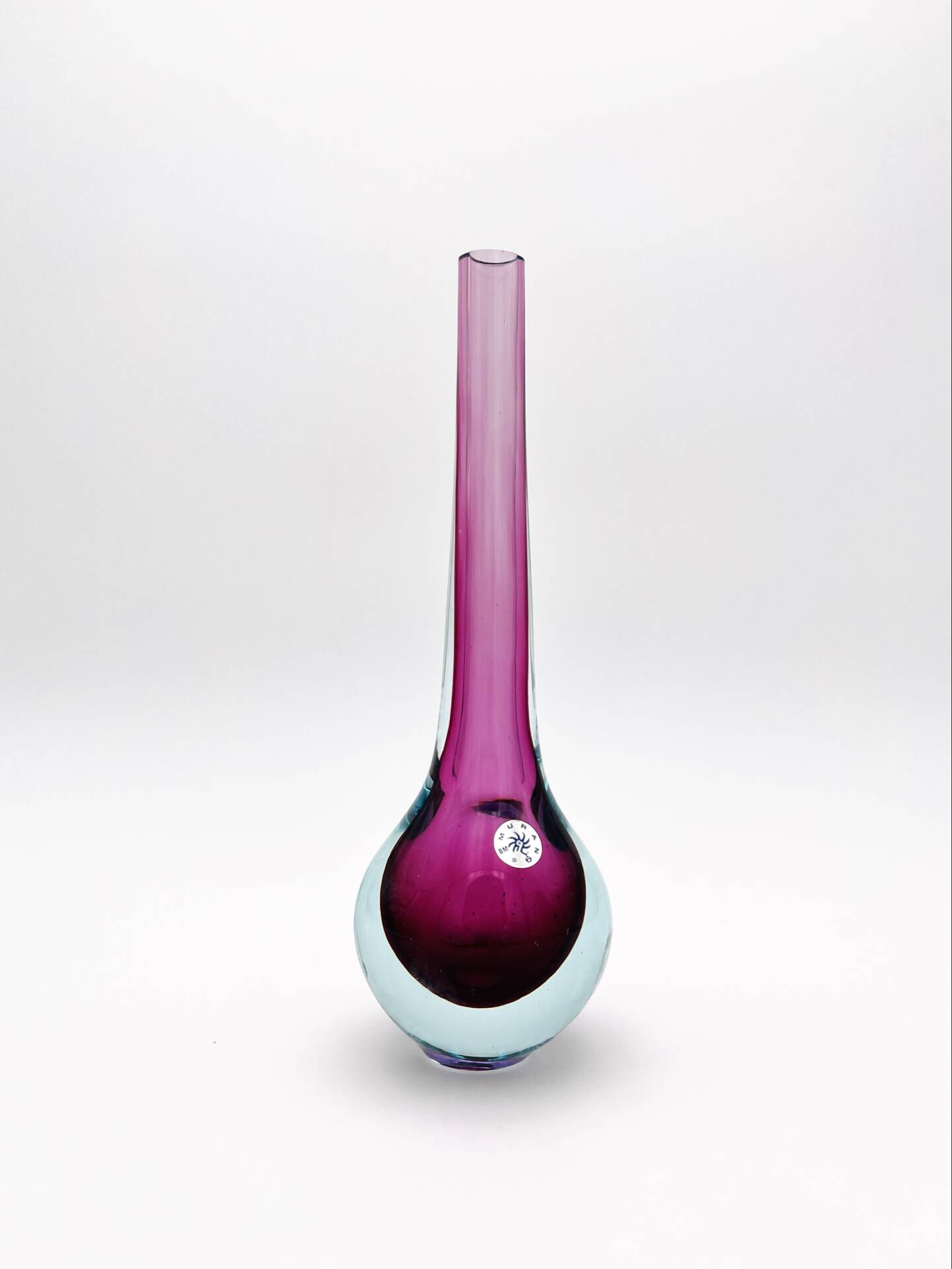 Vase - Murano Sommerso - Ouraline Uranium Glass - Amethyst - 1960