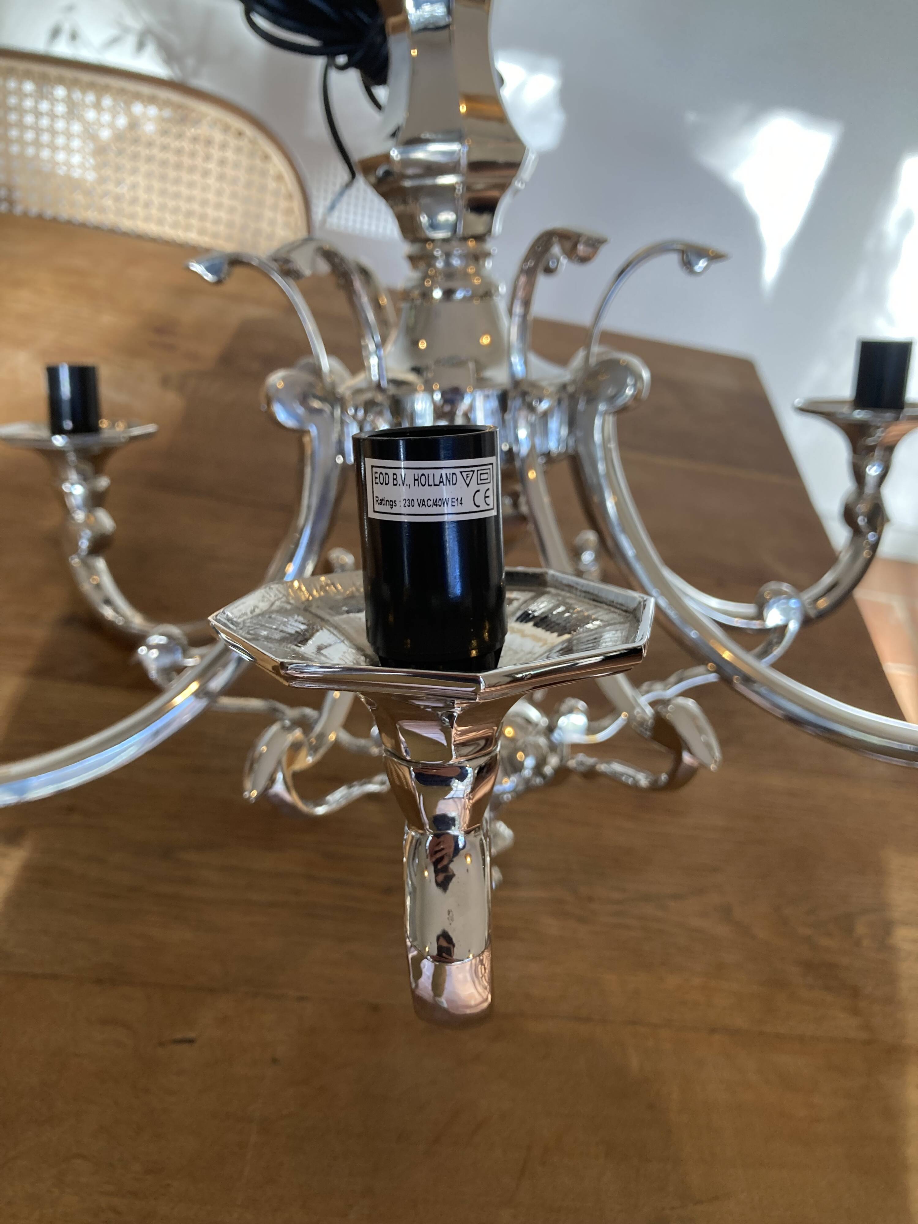 Eichholtz brass chandelier 6 branches