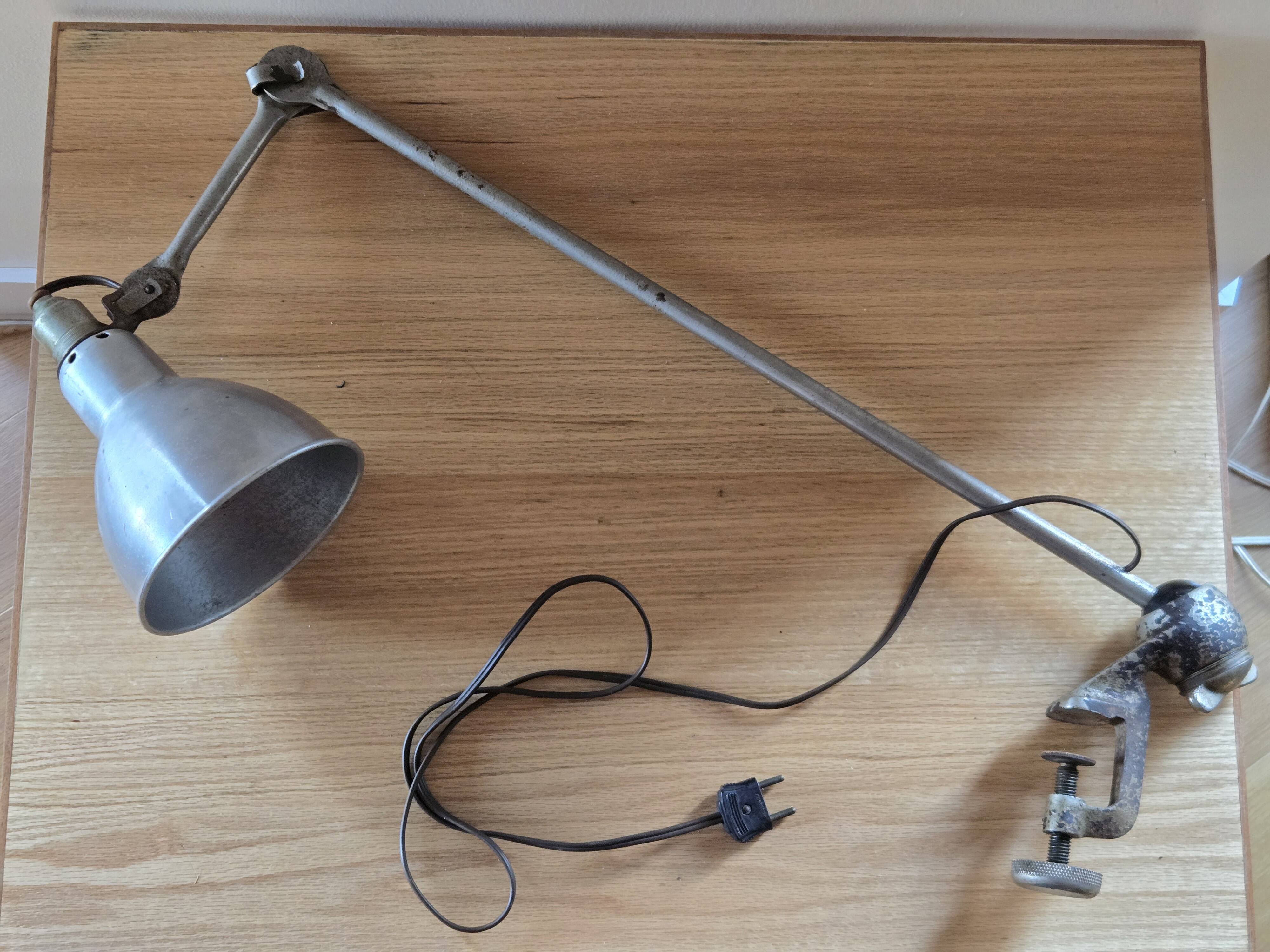 Original Gras workshop lamp "Ravel Clamart" - articulated design lamp