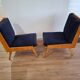 Paire de fauteuils designer Lejkowski Leśniewski, années 1960, Pologne