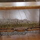 Console old feet wood and marble top