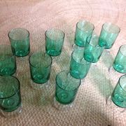 Series of 12 walking glasses