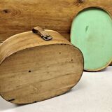 Old bent wood fur hat box