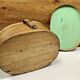 Old bent wood fur hat box