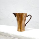 Vintage ceramic pitcher by the Sarreguemines manufacture
