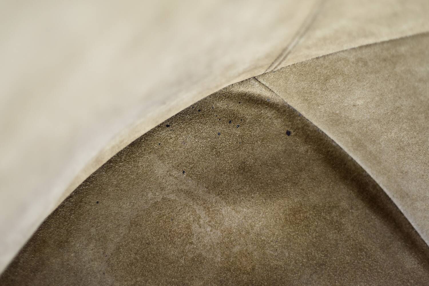 Metal and suede armchair, Germany 1960