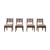 4 chaises de salle à manger par Guillerme & Chambron