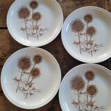 Stoneware Plates – Thistle Decor – Circa 1970