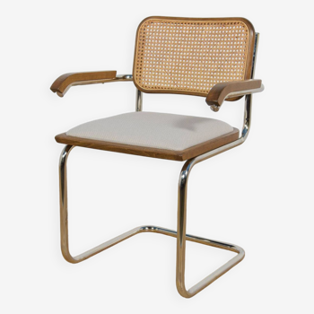 Fauteuil chromé Type Cesca, Italie, années 1980