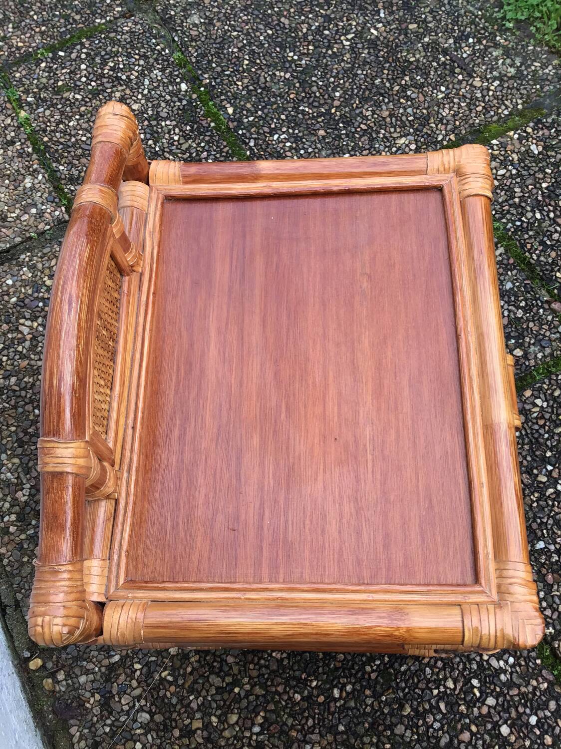 Rattan bedside