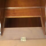 Sloping secretary, Louis XVI style donkey back desk, very good 20th century copy