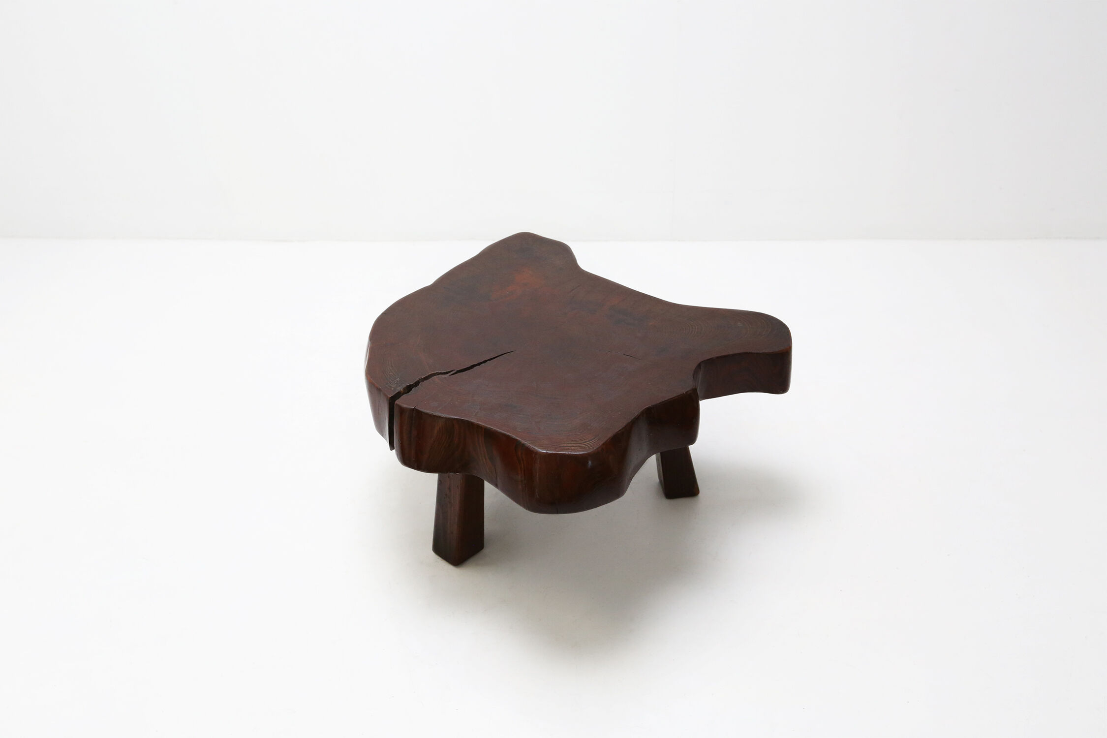 Solid tree trunk coffee table ca.1950