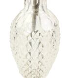Empire Table Lamp Cut Crystal Diamond Pattern Gilded Bronze