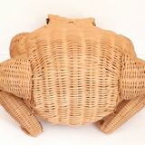 Rattan frog Olivier Cajan, 1970
