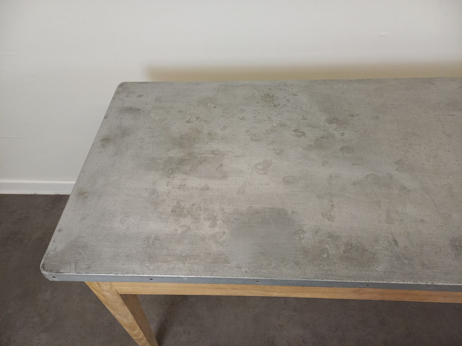 Bistro table zinc tray 185 cm