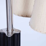 Restored ArtDeco Floor Lamp, J. Halabala, UP Zavody, Walnut Oak, Czechia, 1930s