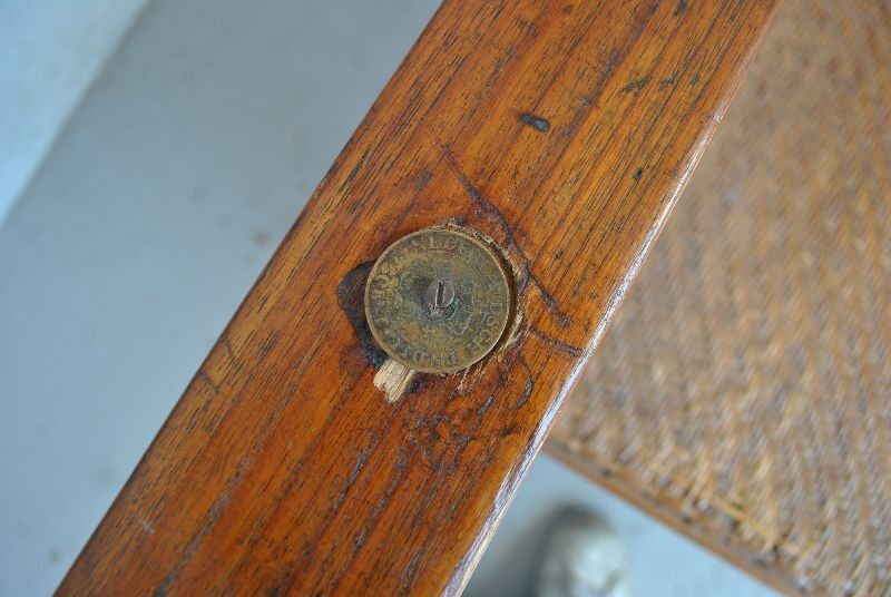 Fake pair of colonial chairs end XIX said planters