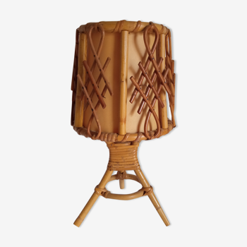 Bamboo bedside lamp