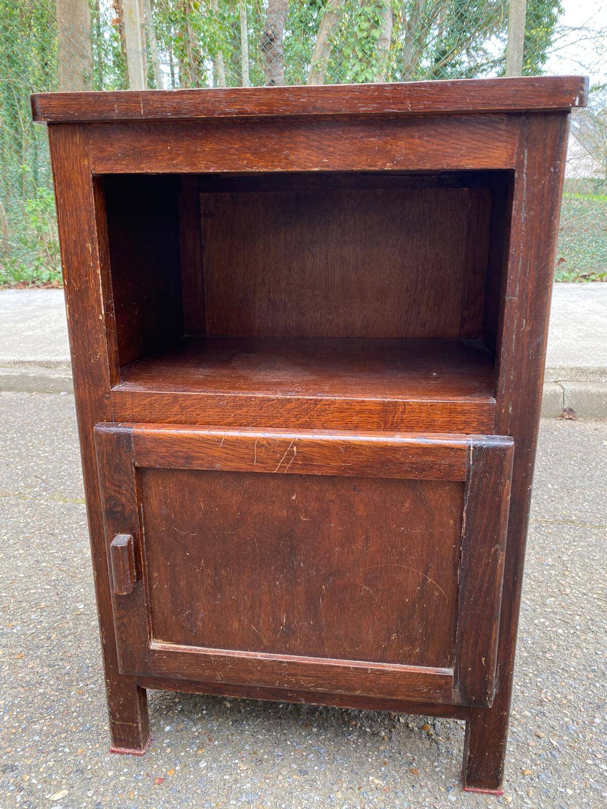 1960s Art Deco wooden bedside table